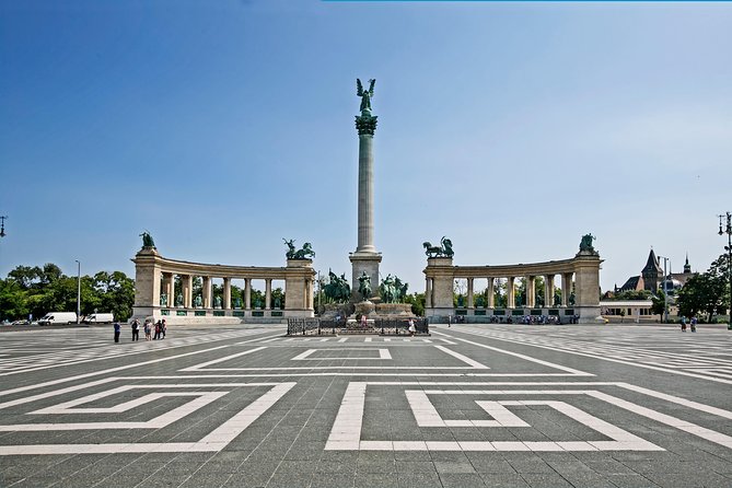 Budapest All in One Small Group Walking Tour with Strudel Stop - St. Stephen’s Basilica exterior views, then Soviet and parliamentary contrasts