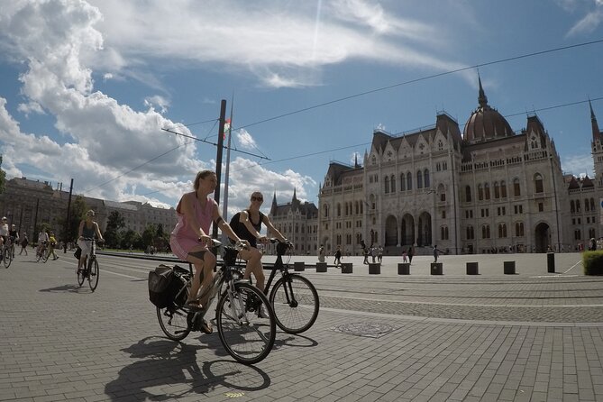 Budapest Bike Tour with Hungarian Goulash - Széchenyi Baths area: thermal architecture and a quick look inside the pools