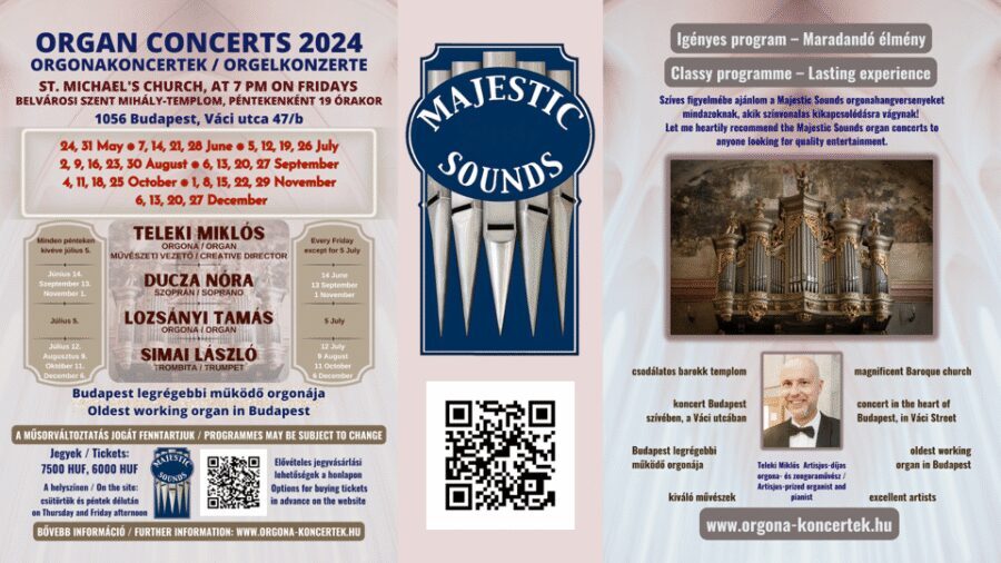 Budapest: Concert on the Oldest Working Organ in the City - Inside the concert: introductions, a screen, and a leaflet in English