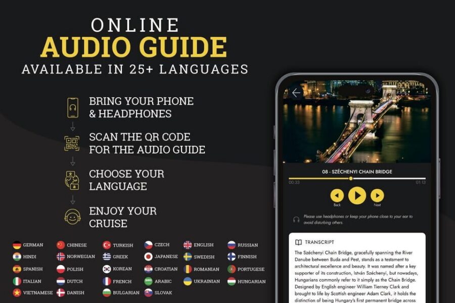 Budapest: Historic Cruise with Welcome Drink - The QR Audio Guide on Your Phone: How to Use It Well