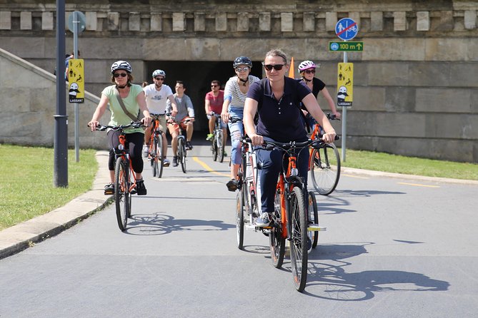 Budapest Historic Downtown Bicycle Tour in small groups - Shoes on the Danube Bank, Chain Bridge, and the riverfront memorial sweep