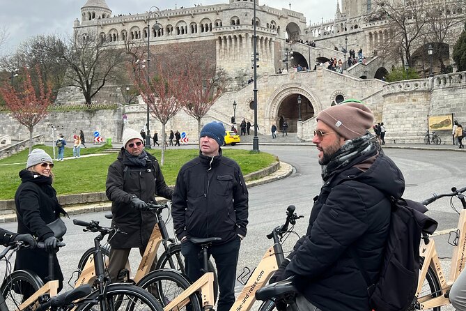 Budapest: Historic Downtown ride on E-Bicycles Buda & Pest - City Park stops: Vajdahunyad Castle and the Szechenyi Baths area