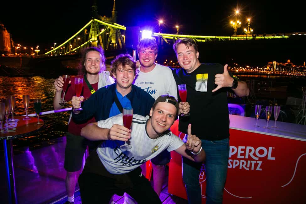 Budapest: Sip & Sail Danube Cruise with Prosecco Cocktails - Atmosphere on a party boat: music, crowd, and comfort